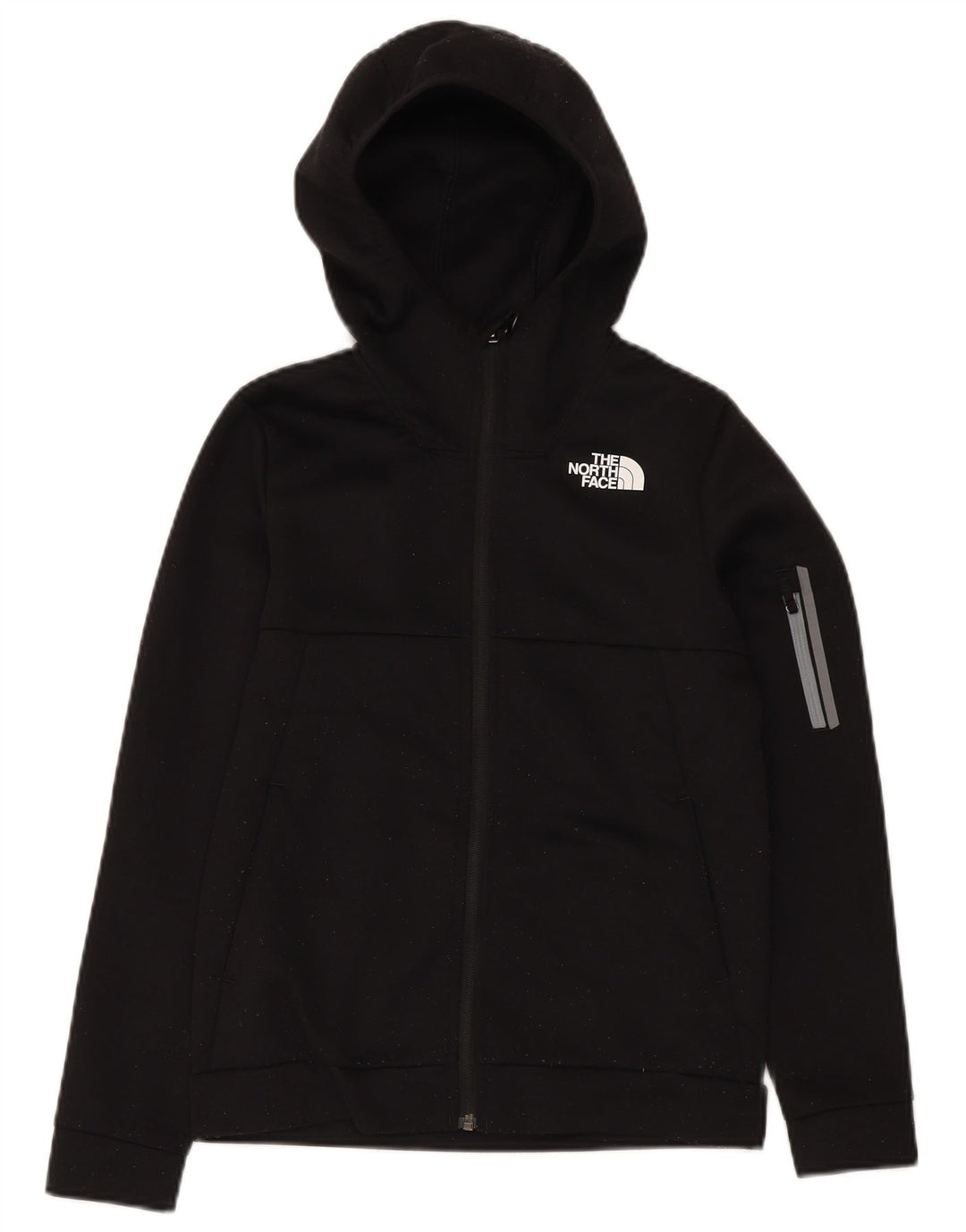 THE NORTH FACE Chłopięcy sweter z kapturem i zamkiem, 14-15 lat, XL, czarny, poliester