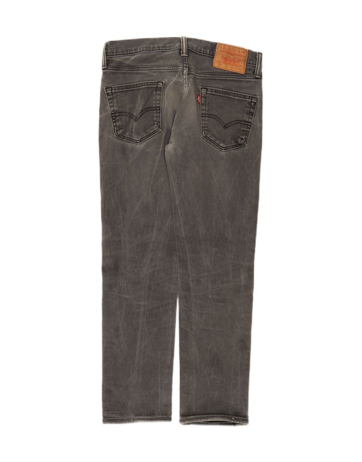 Męskie jeansy Levi's 519 Skinny W30 L27 Szara bawełna