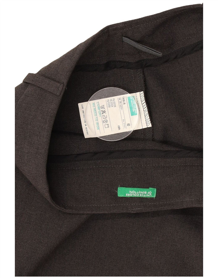 Spódnica damska Benetton Midi Straight IT 40 Small W26 Szary poliester