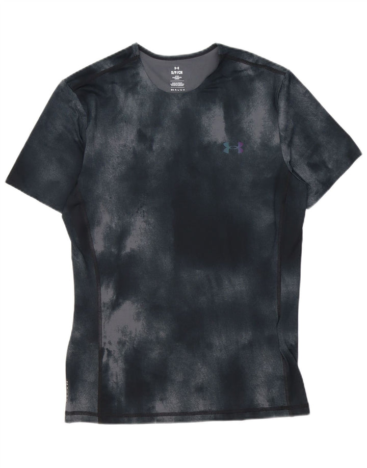 Męski dopasowany t-shirt Under Armour, mały, czarny, poliestrowy krawat
