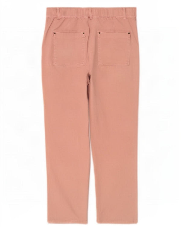 Spodnie damskie Marks & Spencer Straight Casual UK 12 Medium W32 L30 Różowe