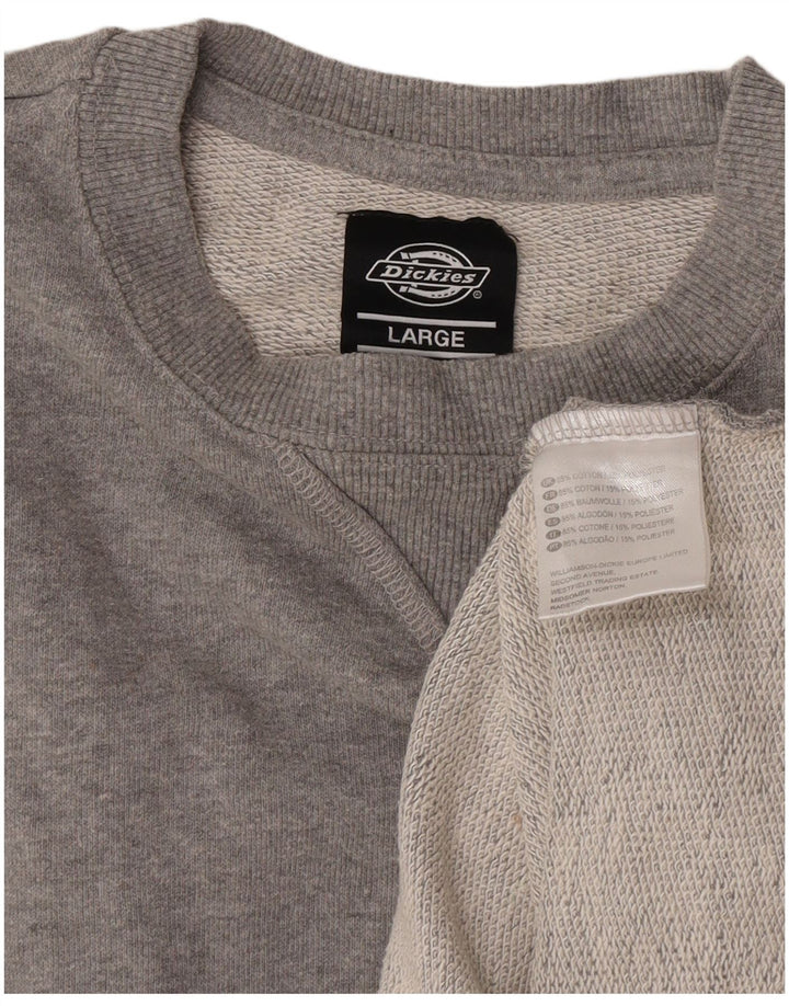 Męski sweter Dickies, duży, szary, bawełniany