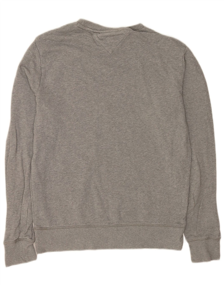 Męska bluza Tommy Hilfiger w stylu vintage Fit, średnioszara, nakrapiana