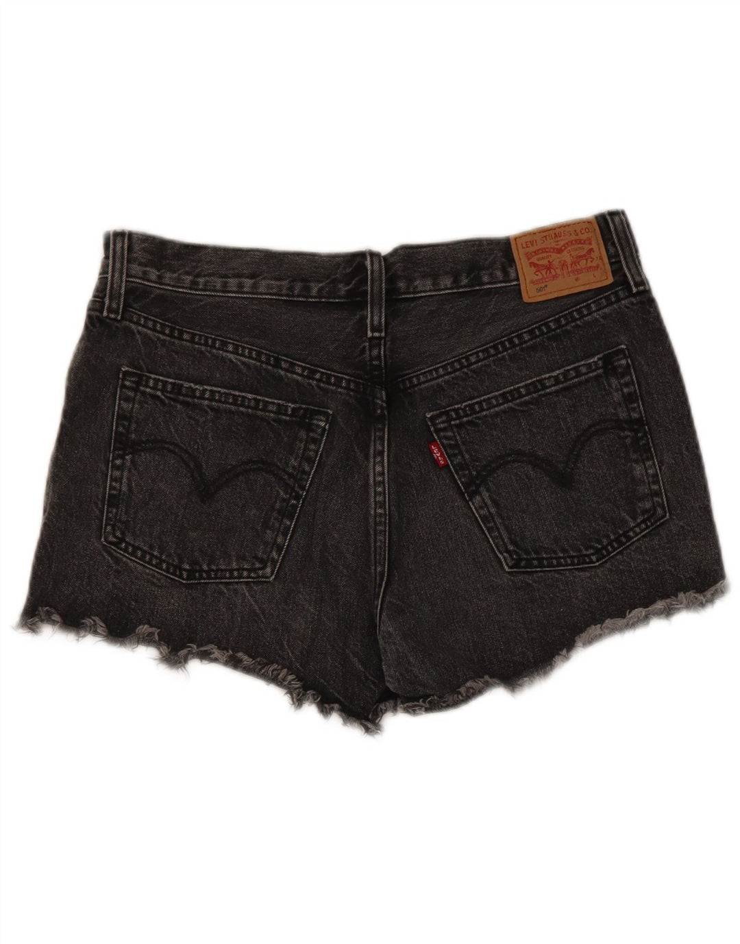 Damskie spodenki jeansowe Levi's 501 W29 Średnioszare bawełniane