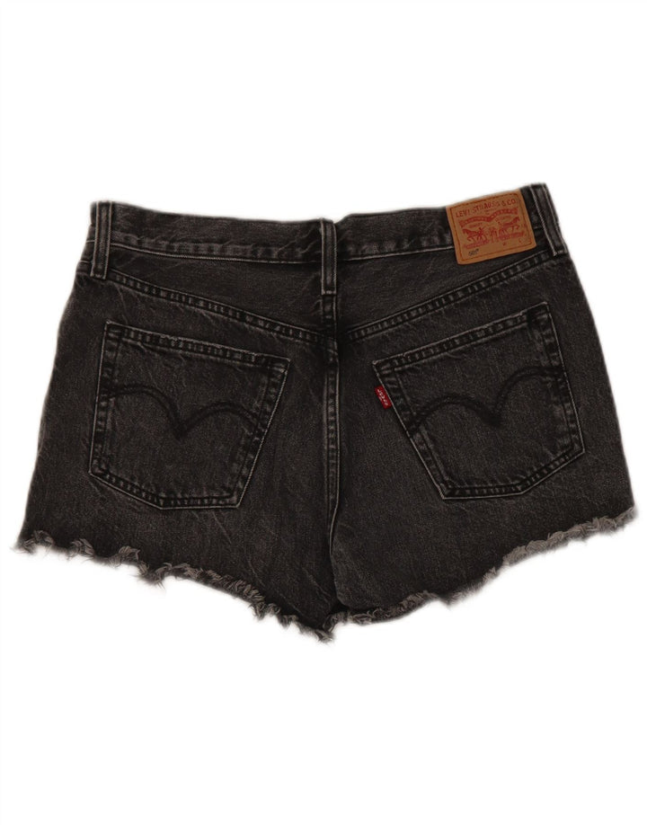 Damskie spodenki jeansowe Levi's 501 W29 Średnioszare bawełniane