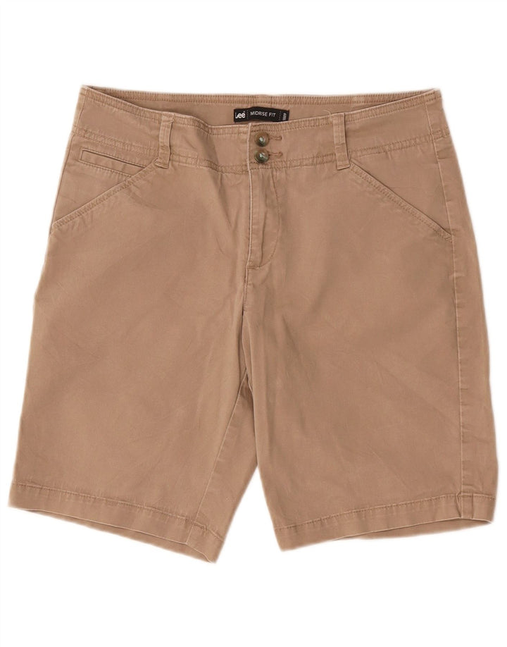 Damskie spodenki na co dzień ze średnim stanem LEE US 6 Medium W32, beżowa bawełna