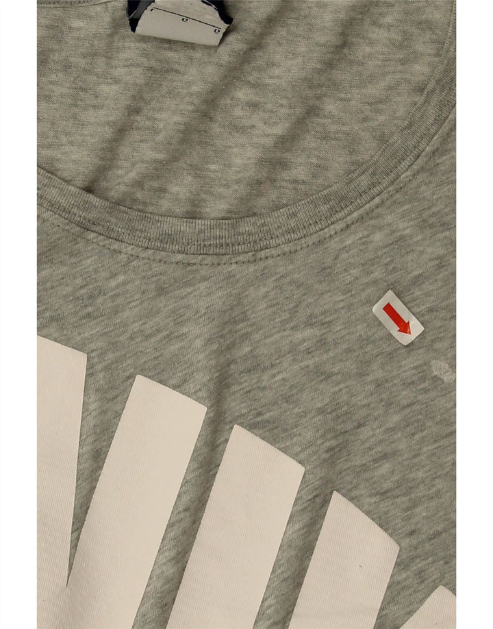 Damska koszulka Nike Oversized Graphic Top UK 16, duża, szara, nakrapiana
