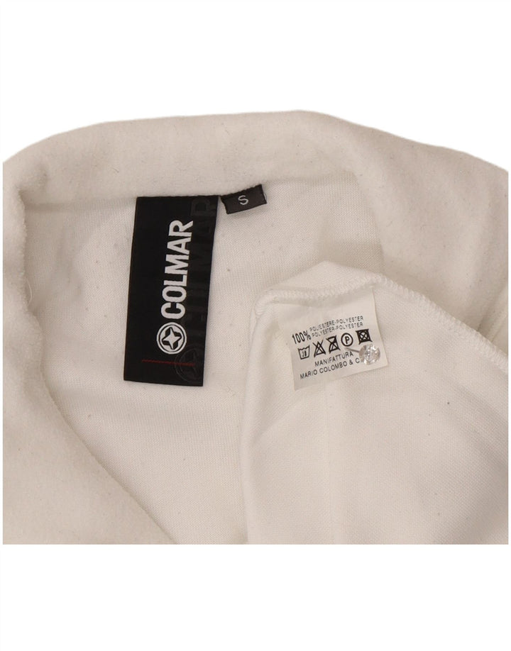 Damski sweter polarowy Colmar z zamkiem błyskawicznym UK 10, mały, biały poliester