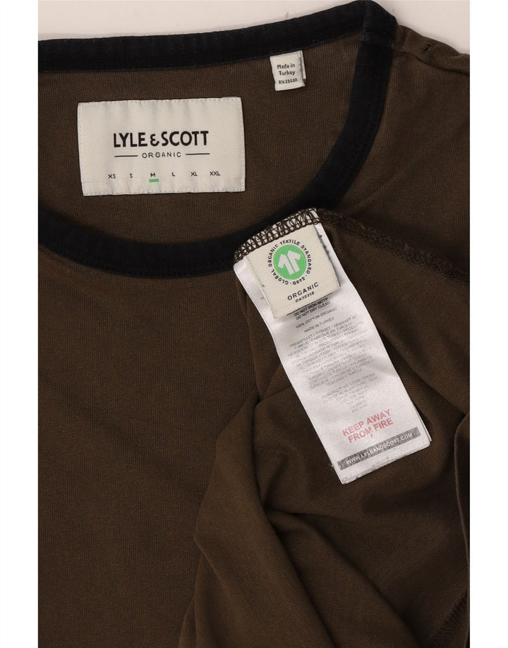 T-shirt męski Lyle & Scott, średni, bawełniany khaki
