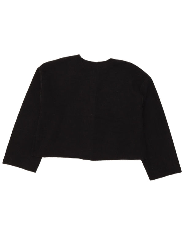 Sweter damski Zara Crop Cardigan UK 12, średni czarny poliester