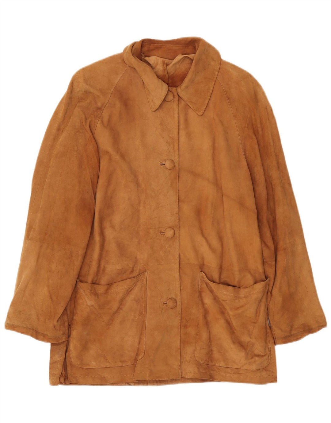 Damska kurtka zamszowa VINTAGE IT 42 w kolorze średniego beżu