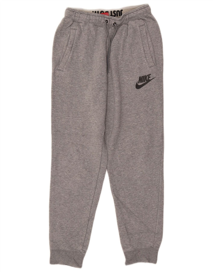 Męskie spodnie dresowe Nike, małe, szare, bawełniane