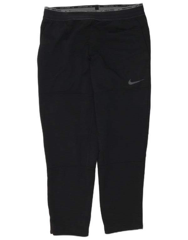 Męskie spodnie dresowe Nike Dri Fit Graphic, duże, czarne prążki