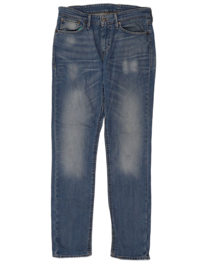 Męskie jeansy slim fit Levi's W31 L32 Niebieskie bawełniane