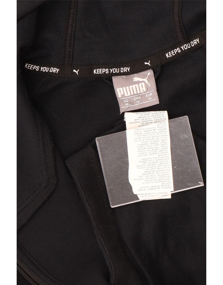 Damski sweter z kapturem i zamkiem PUMA UK 14, średni czarny, bawełniany