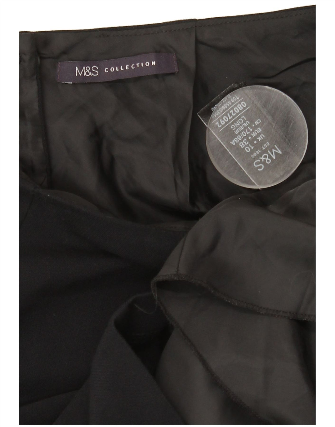 MARKS & SPENCER Womens A-Line Skirt UK 10 Small W28  Black Polyester