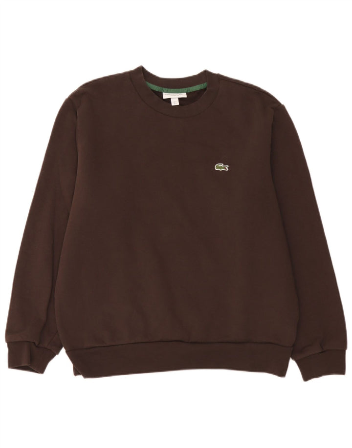 Męska bluza Lacoste Classic Fit, rozmiar 5, duża, brązowa, bawełniana
