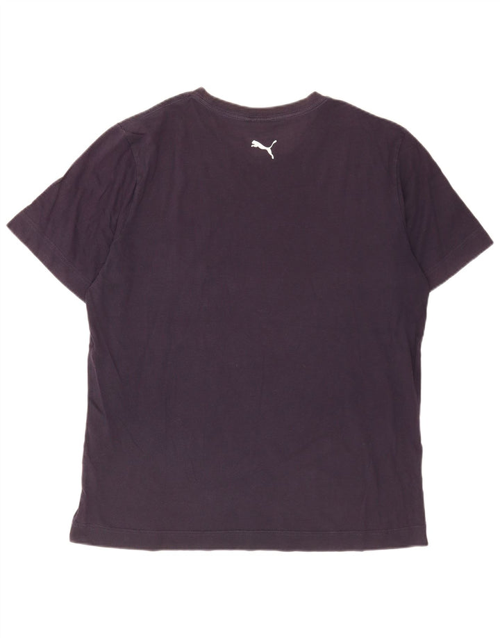 Męski T-shirt Puma z grafiką, duży, granatowy