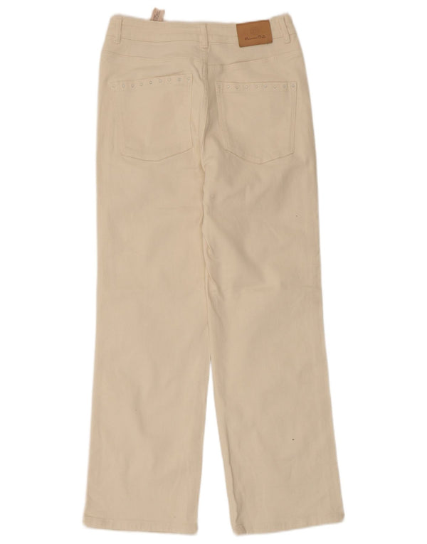 Spodnie Damskie Massimo Dutti Straight Casual EU 34 2XS W24 L26 Beżowe