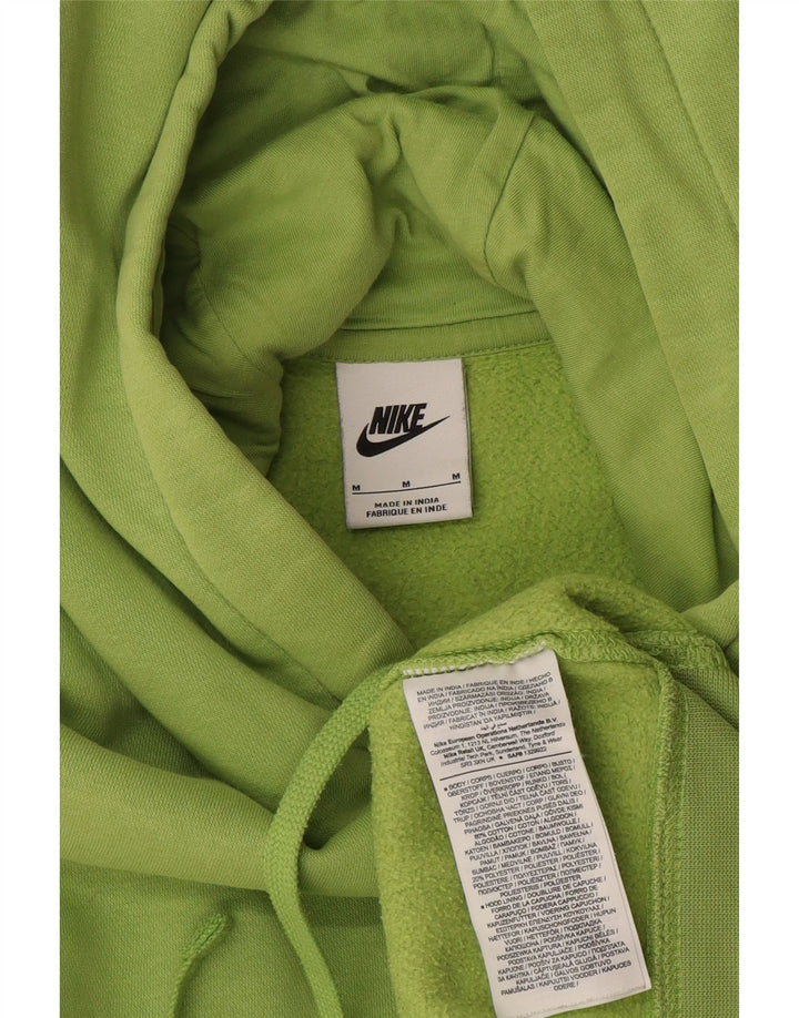 Męski sweter z kapturem Nike, średni zielony, bawełniany