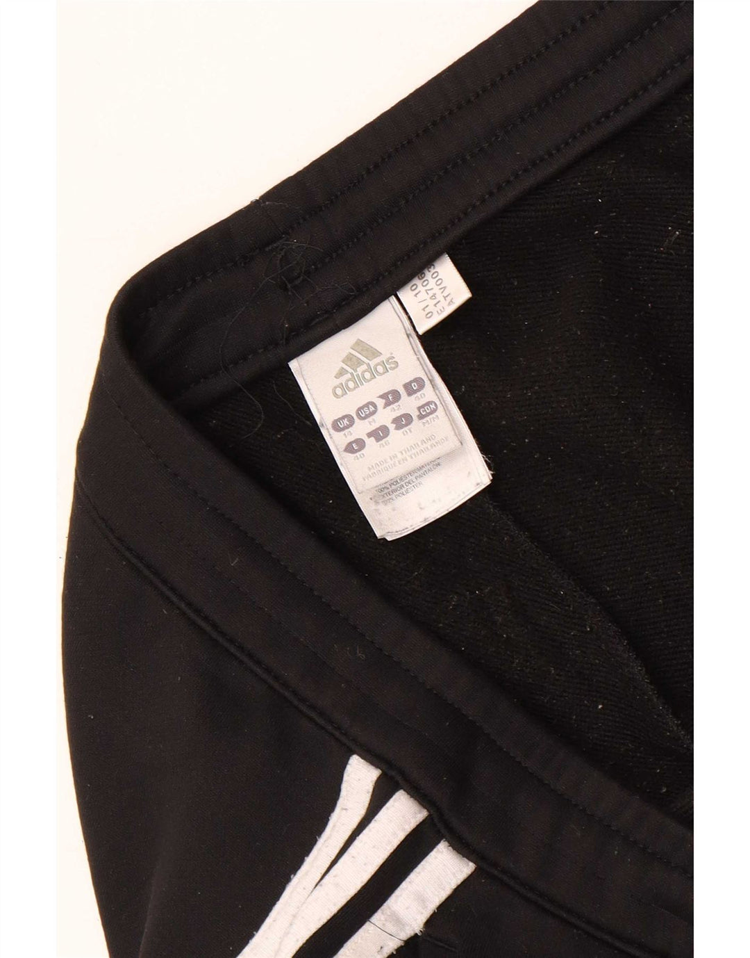 Damskie spodnie dresowe Adidas Joggers UK 14, duże, czarne, poliestrowe