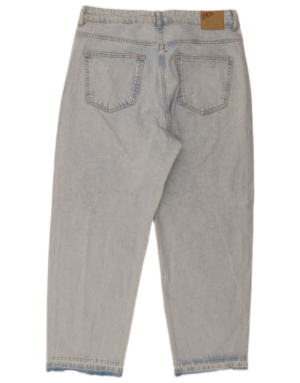 Damskie jeansy zwężane Zara EU 42 Large W32 L27 Niebieska bawełna