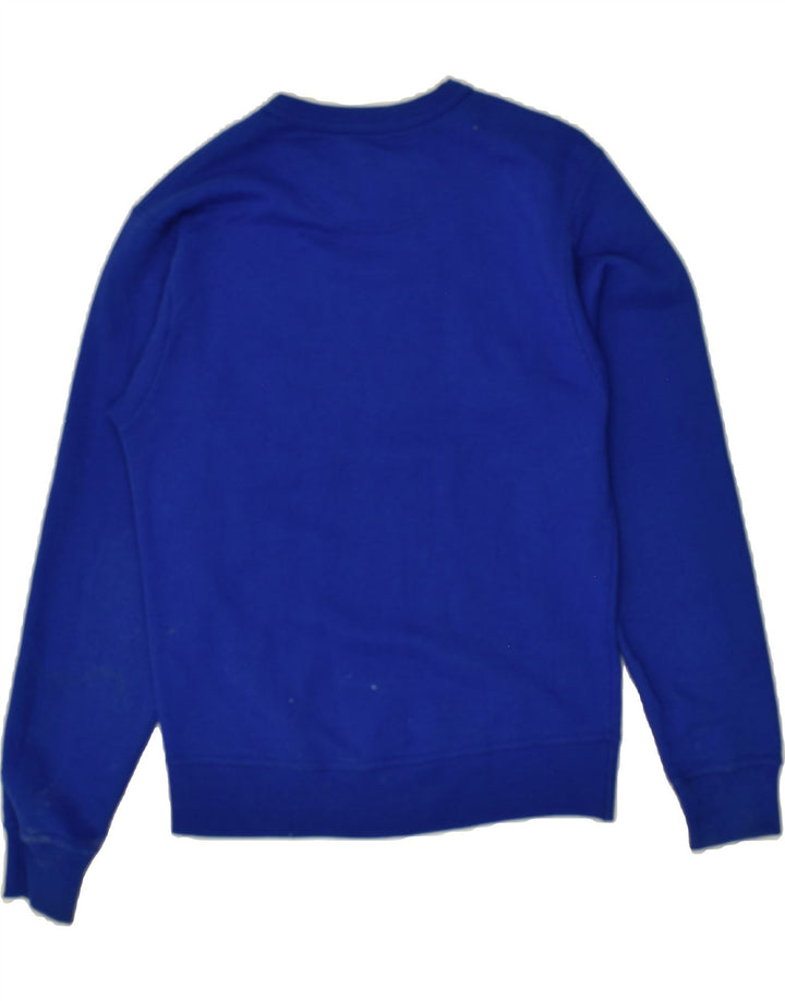 CHAMPION Mens Graphic Sweatshirt Jumper Small Blue Cotton | Vintage Champion | Thrift | Second-Hand Champion | Used Clothing | Messina Hembry 