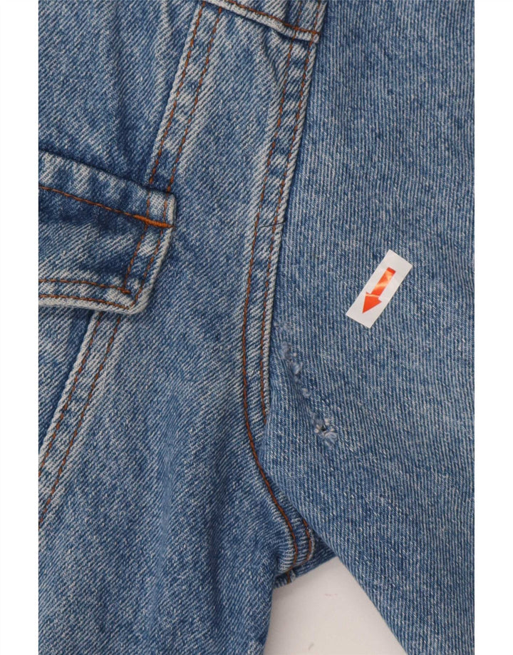 Vintage damska kurtka jeansowa Crop UK 16, duża niebieska