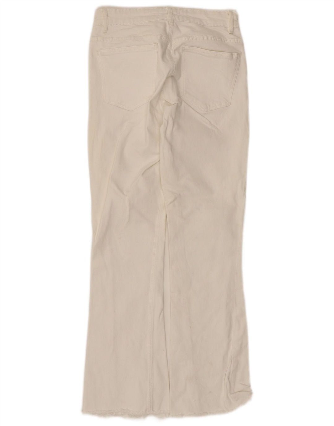 Damskie jeansy rozkloszowane Zara EU 38 Small W28 L26 Biała bawełna