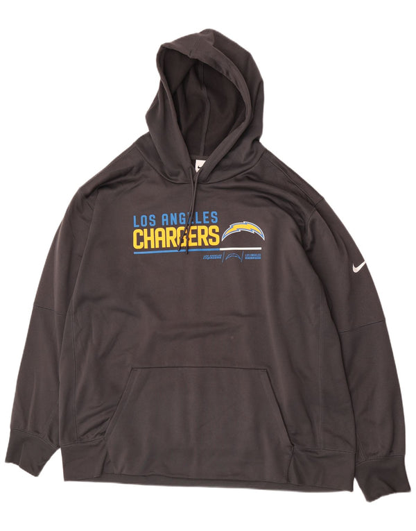Męska bluza z kapturem Nike Los Angeles Chargers, 3XL, szary poliester