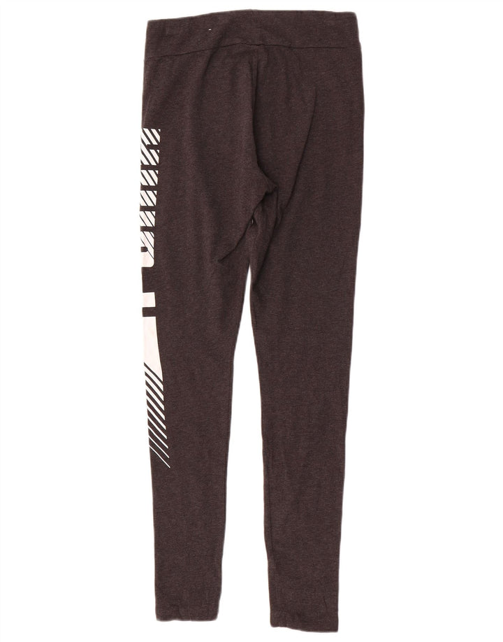 Damskie legginsy Puma Graphic UK 10 Small, szare, bawełniane