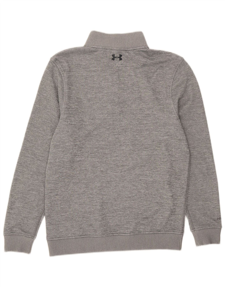 Męska bluza z zamkiem błyskawicznym Under Armour, mała, szara, poliestrowa