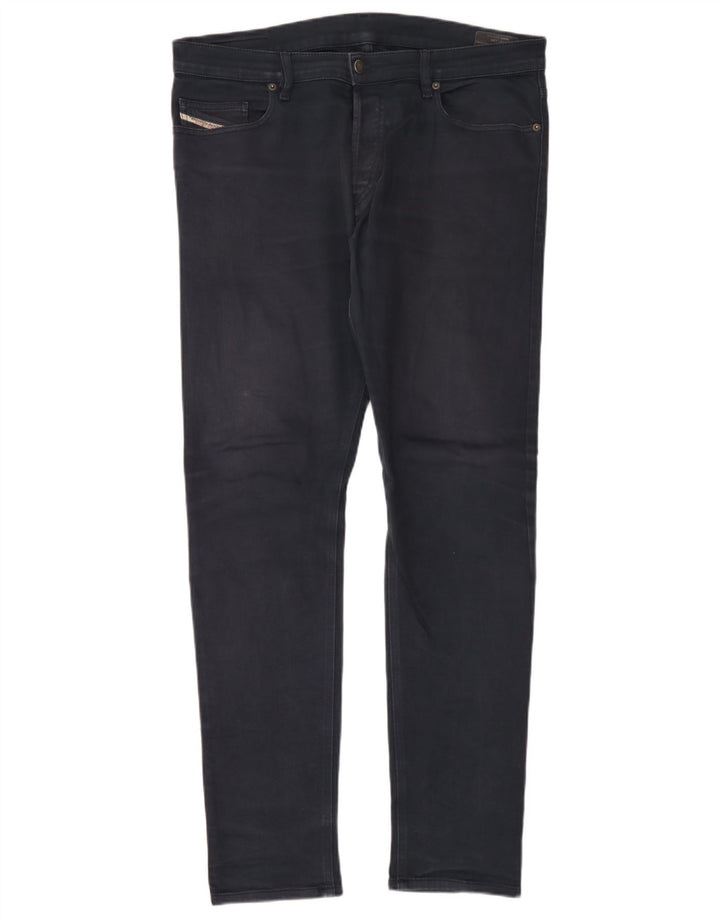 Diesel Męskie D-Luster Slim Jeans W34 L34 Granatowa bawełna