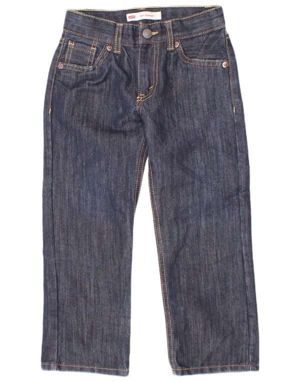 Levi's Boys 514 Straight Jeans 4-5 lat W22 L8 Granatowa bawełna