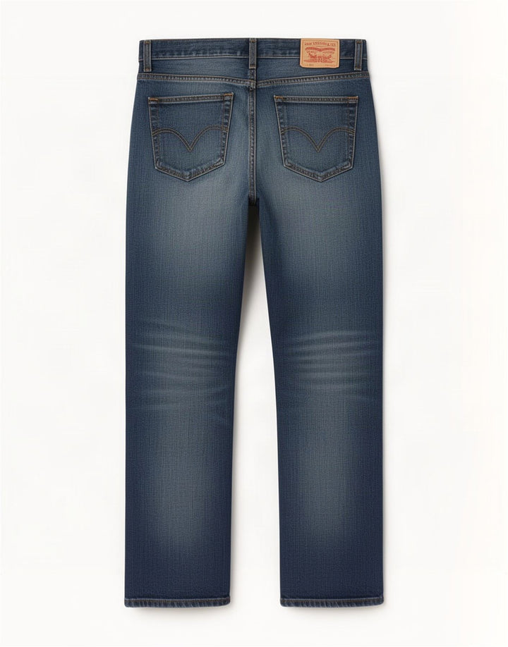 Męskie jeansy Levi's 758 Straight W34 L34 Niebieskie bawełniane