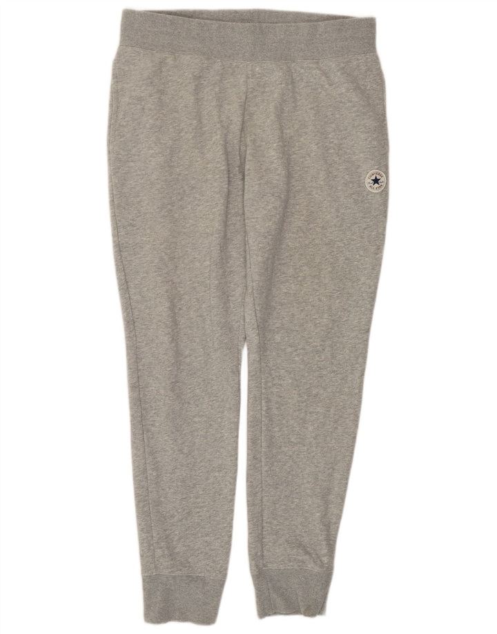 Męskie spodnie dresowe Converse Joggers, duże, szare, bawełniane
