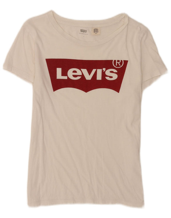 Damska koszulka z grafiką Levi's Top UK 10 Small White