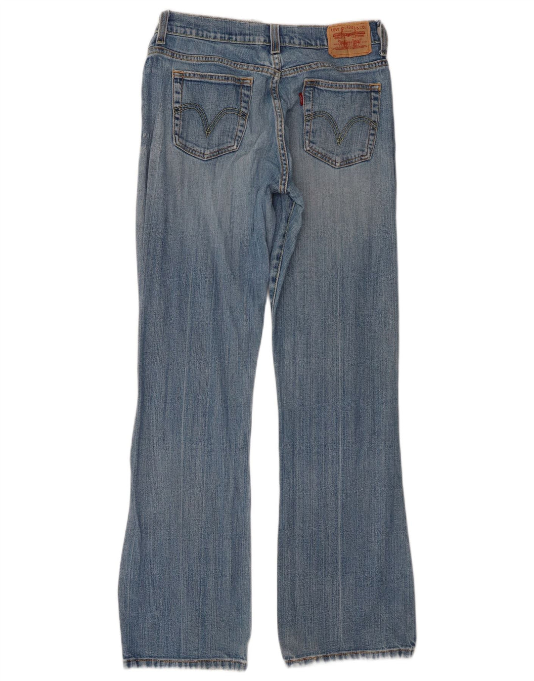 Damskie jeansy Levi's 515 Bootcut US 4 Small W28 L30 Niebieska bawełna