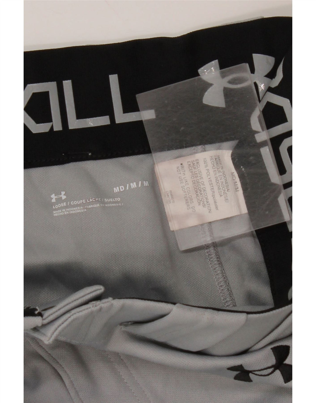 Męskie spodnie dresowe UNDER ARMOUR, średnioszary, poliestrowy