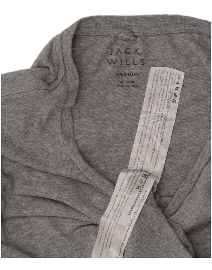 T-shirt męski Jack Wills, średnioszary, bawełniany w cętki