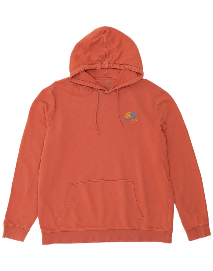 Męski sweter z kapturem Wrangler 2XL, czerwony, bawełniany