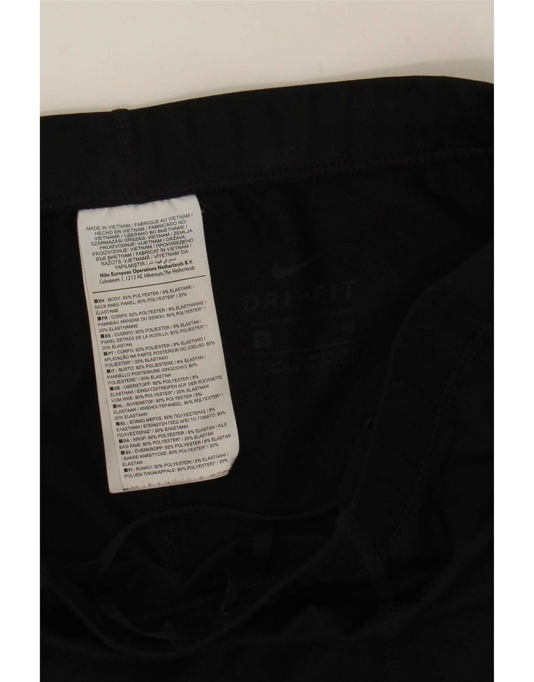 Damskie legginsy Nike Dri Fit UK 18 XL, czarny poliester