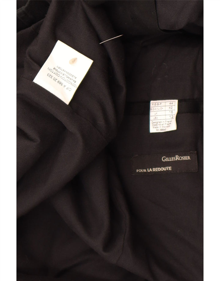 Damski trencz La Redoute UK 16, duży, czarny, bawełniany
