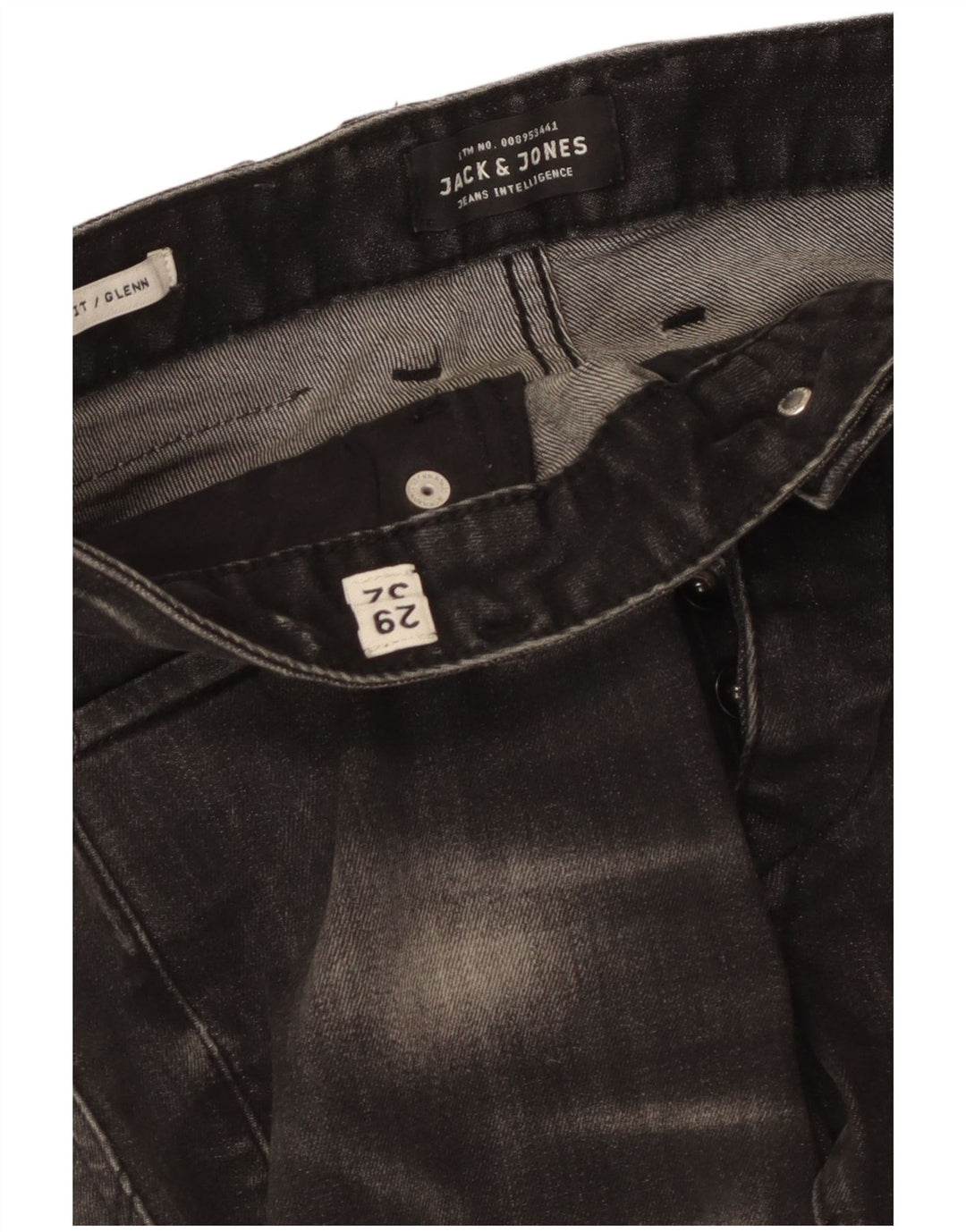 Męskie jeansy Jack & Jones GLENN Slim W29 L32 czarne