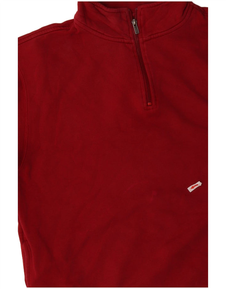 Męska bluza z zamkiem błyskawicznym L.L.Bean, duża, czerwona, bawełniana