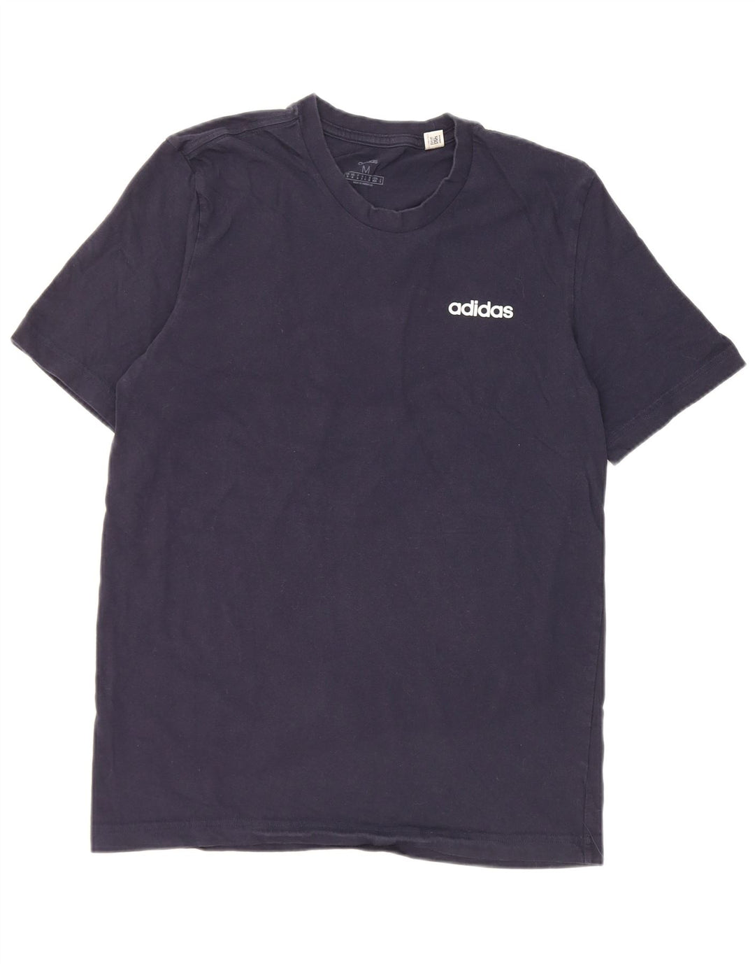Adidas Męski T-Shirt Top Średni Granatowy Bawełniany
