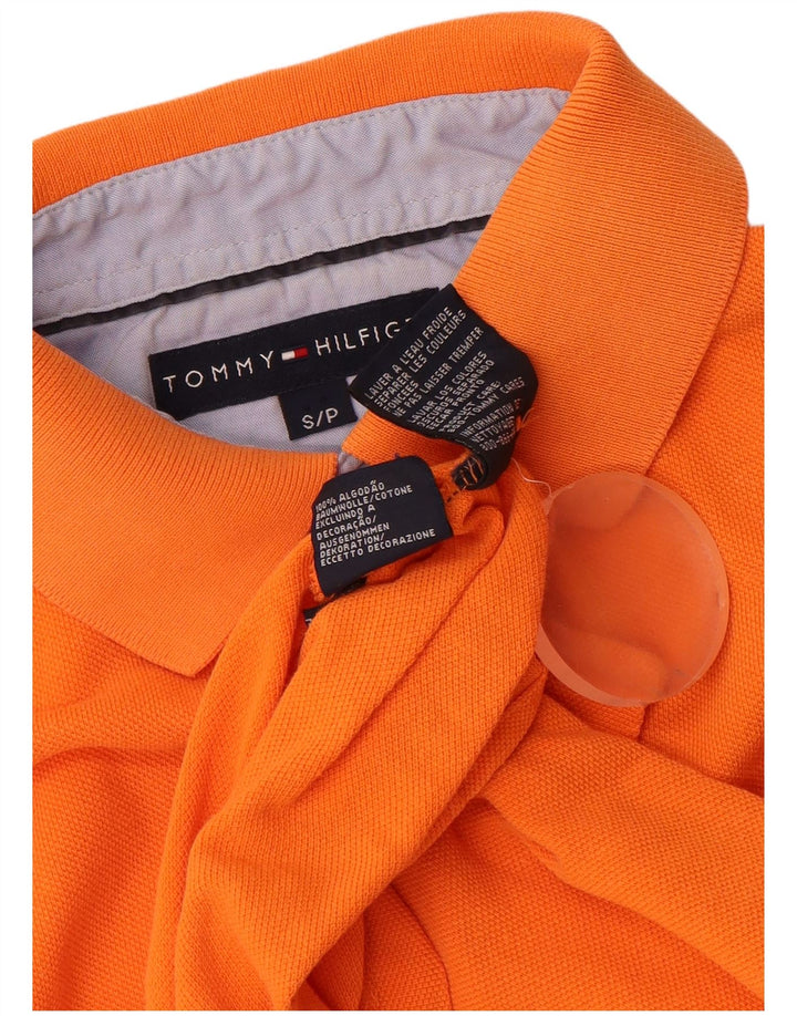 Męska koszulka polo Tommy Hilfiger, mała, pomarańczowa, bawełniana