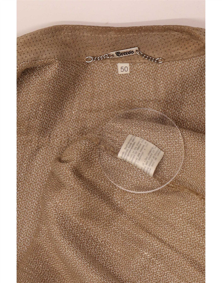 Męska kurtka bomberka Breco IT 50 Large Brown Linen