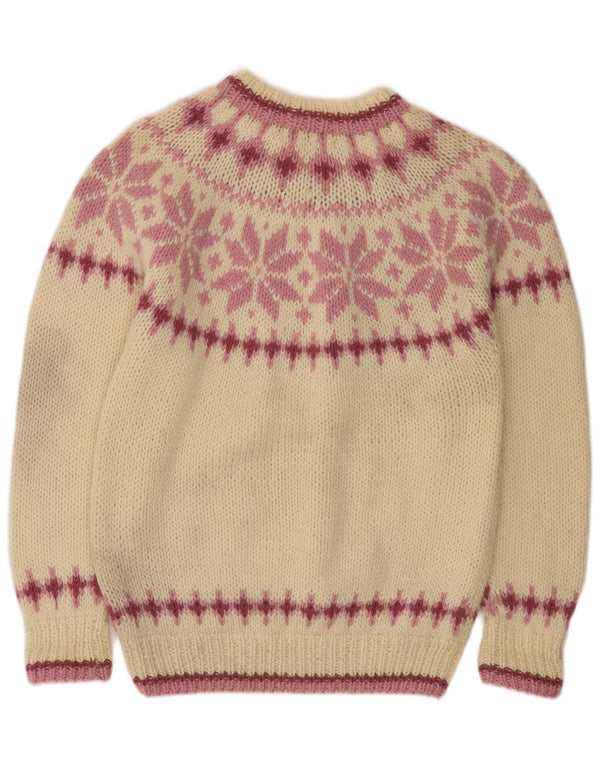 Damski sweter z golfem Eddie Bauer UK 10, mały, w kolorze złamanej bieli