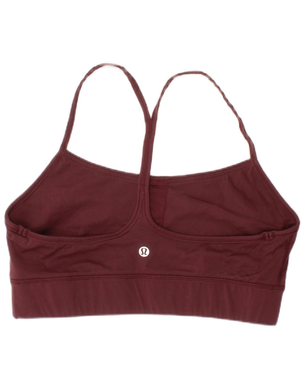 Lululemon Damski top sportowy ze stanikiem sportowym, duży, bordowy